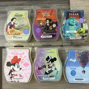 Scentsy Disney & Pixar Licensed Wax bar  Bundle lot of 6 retired scents